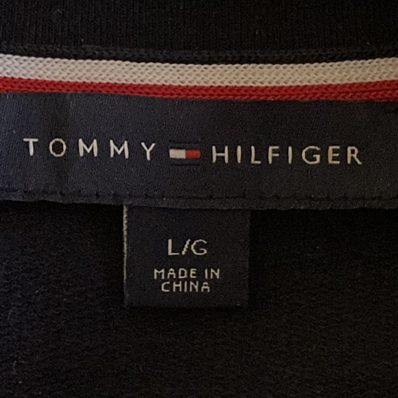 NWOT - Tommy Hilfiger Long Navy Blue Military Open Style Jacket - Size 12* - Picture 2 of 14